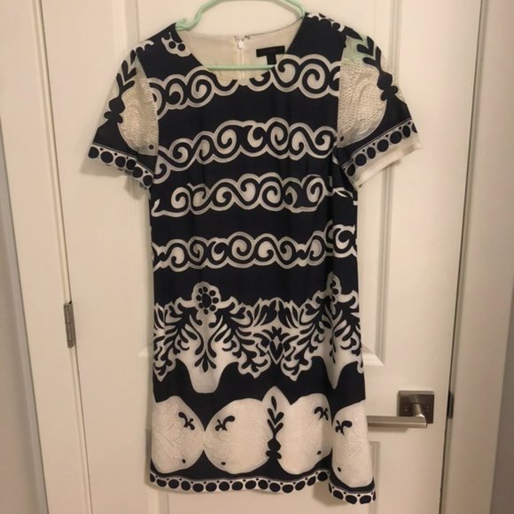 J Crew Navy Shift Dress - Picture 1 of 6